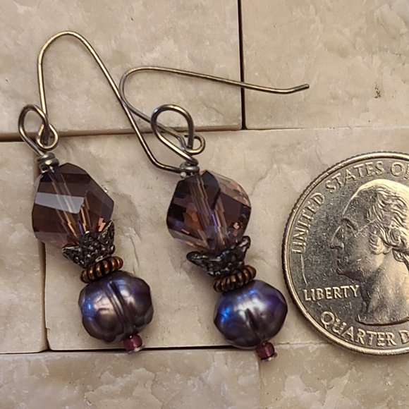 Lepidolite & Fresh Water Pearls - Picture 10 of 13